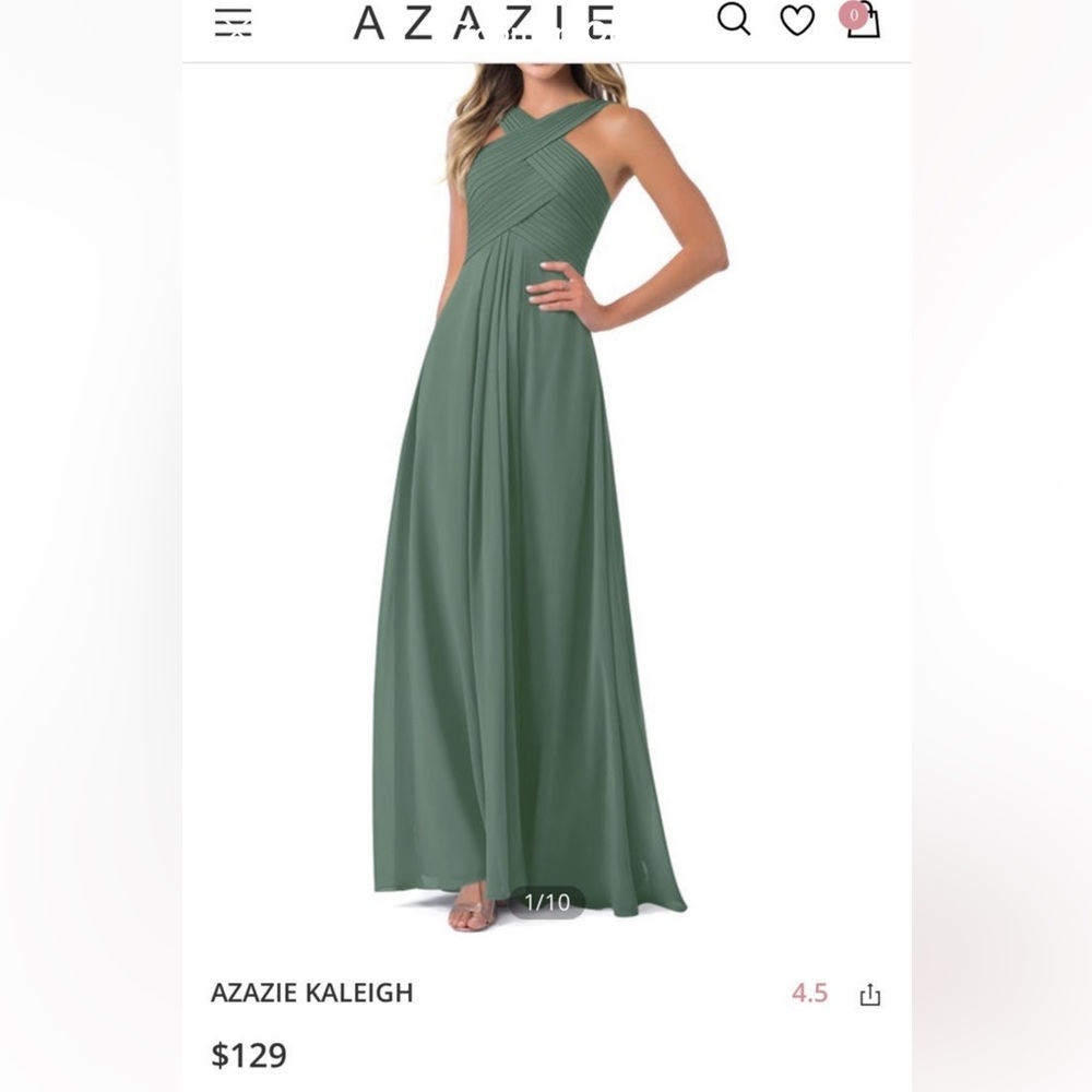 Azazie Eucalyptus bridesmaid dress - Kaleigh